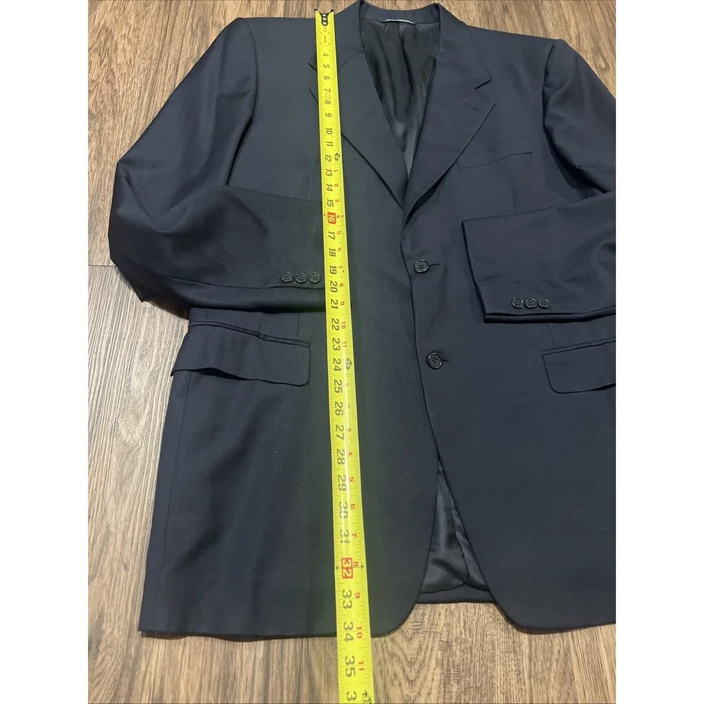 CANALI Proposta Wool Navy Blue Sport Coat Mens Size 54L EU Made In Italy